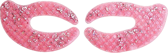 Glitter Hydrogel Eye Patches - IDC Institute Glitter Hydrogel Eye Pad Pink — photo N2