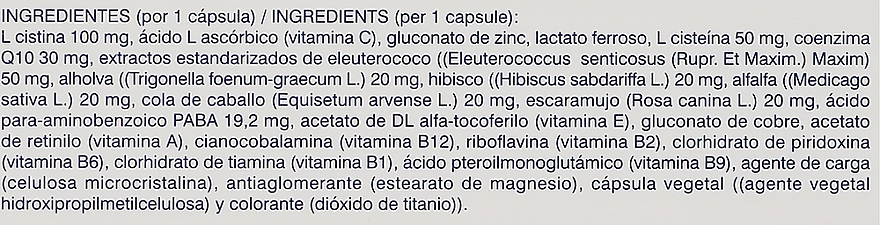 Dietary Supplement 'Vitamins & Iron Replenishment' - Simildiet Laboratorios Distonicum — photo N24
