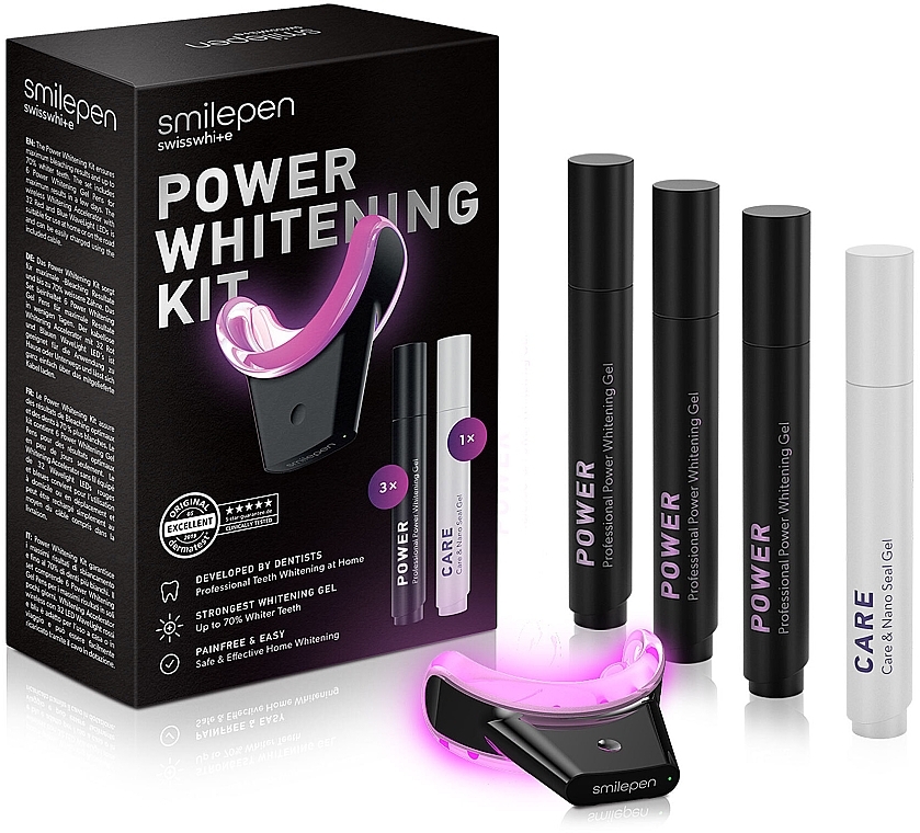 Teeth Whitening & Strengthening Set - SwissWhite Smilepen Power Whitening & Care Kit — photo N8