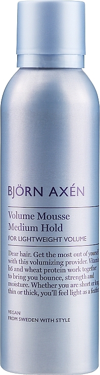 Medium Hold Hair Mousse - BjOrn AxEn Volume Mousse Medium Hold — photo N8