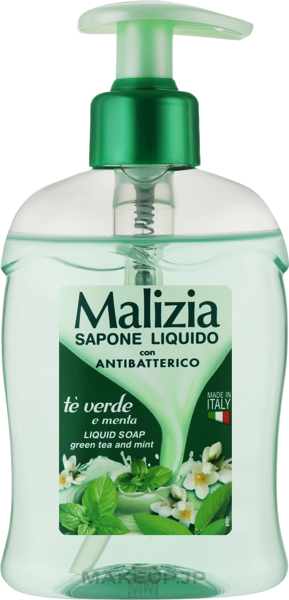 Green Tea & Mint Liquid Soap - Malizia — photo 300 ml