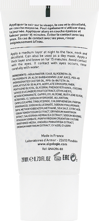 Hydra-Replenishing Night Mask - Algologie Hydra Plus Hydra-Replenishing Sleeping Mask — photo N2