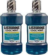 Fragrances, Perfumes, Cosmetics Set - Listerine Cool Mint (mouth/wash/2x500ml)