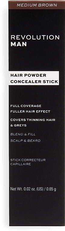 Hair Powder Stick for Men - Revolution Haircare Man Blend & Fill Fuller Hair Stick — photo N7