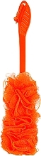 Fragrances, Perfumes, Cosmetics Massage Bath Sponge with Long Handle, 9110, 45 cm, orange - Titania