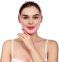 Breathable Face Sculpting Mask, pink - Yeye V-line Mask  — photo N1