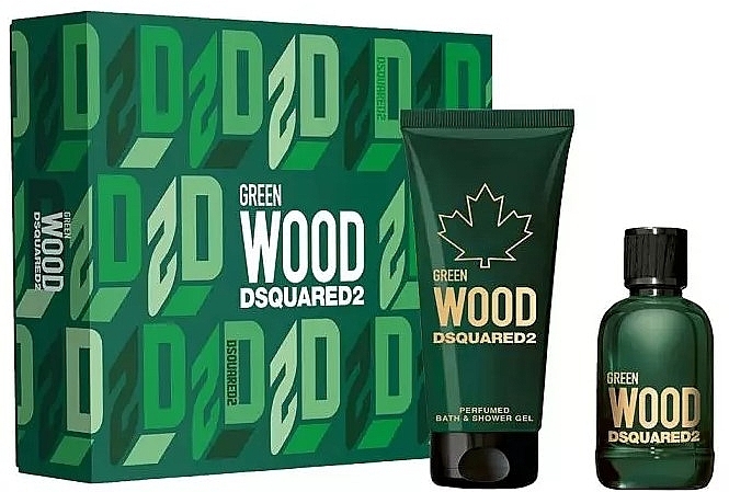 Dsquared2 Green Wood Pour Homme - Set (edt/100ml + sh/gel/150ml) — photo N1