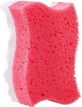 Massage Bath Sponge "Wave", red - Grosik Camellia Bath Sponge — photo N3