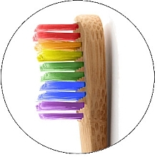 Bamboo Toothbrush, rainbow - The Humble Co. Proud Rainbow Soft Toothbrush — photo N3