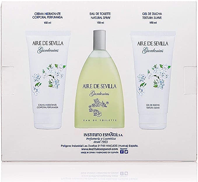 Instituto Espanol Aire De Sevilla Gardenias - Set (edt/150ml + cream/150ml + sh/gel/150ml) — photo N9