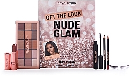 Makeup Revolution Get The Look: Nude Glam Makeup Gift Set - Set, 6 products — photo N1