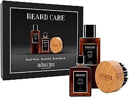 Set - Noberu Of Sweden Beard Care (beard/shm/130ml + beard/oil/30ml + beard/brush/1pc) — photo N1