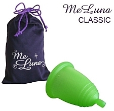 Fragrances, Perfumes, Cosmetics Menstrual Cup with Ball, size L, green - MeLuna Classic Menstrual Cup Ball