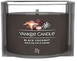 Scented Candle in Glass 'Black Coconut' - Yankee Candle Black Coconut (mini size) — photo N4