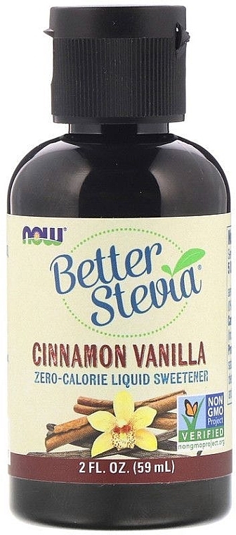 Cinnamon and Vanilla Drinking Stevia - Now Real Food Better Stevia Cinnamon Vanilla — photo N2