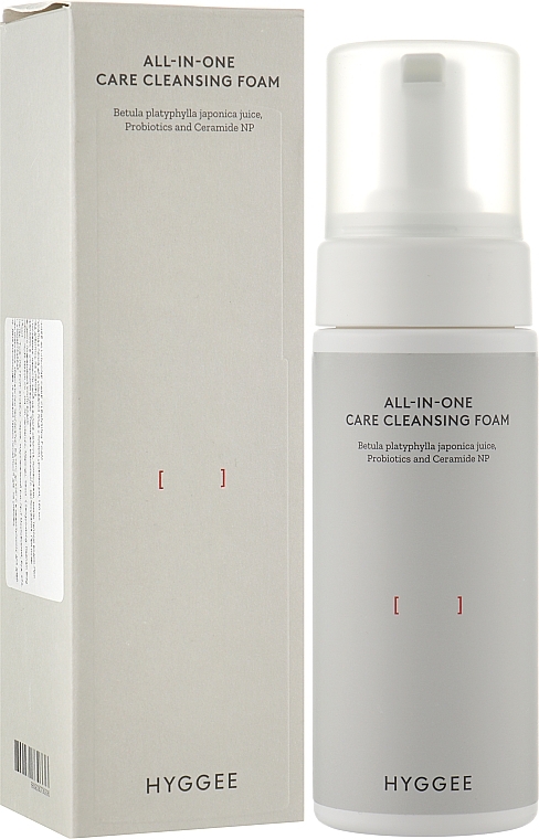 効果的で優しい洗浄のための泡 - Hyggee All-In-One Care Cleansing Foam — photo N2