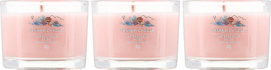 Set - Yankee Candle Watercolour Skies (candle/3x37g) — photo N8