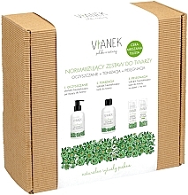 Fragrances, Perfumes, Cosmetics Normalizing Set - Vianek Normalizing (gel/150ml + tonic/150ml + cr/2x50ml)