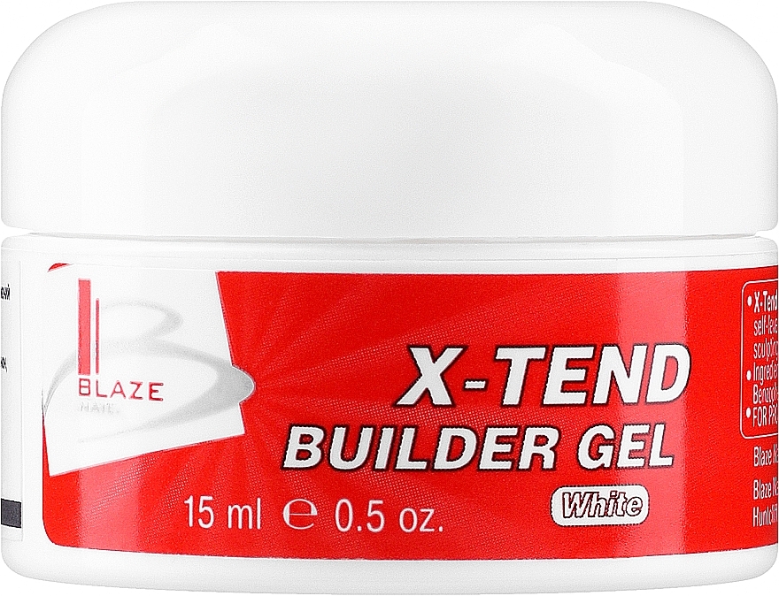 Builder Gel, medium viscosity, 15 ml - Blaze X-Tend Gel — photo N2