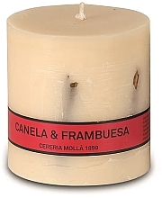 Fragrances, Perfumes, Cosmetics Scented Candle, 8 x 8 cm - Cereria Molla Asturias Cinnamon & Raspberry Scented Candle