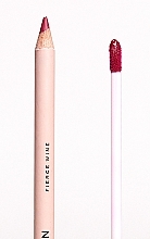 Makeup Revolution Lip Contour Kit Fierce Wine (lipstick/3ml + l/pencil/0.8g) - Lip Makeup Set — photo N4