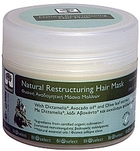 Fragrances, Perfumes, Cosmetics Repairing Hair Mask with Dictamelia, Avocado & Olive Oils - BIOselect Natural Restructuring Hair Mask (mini size)