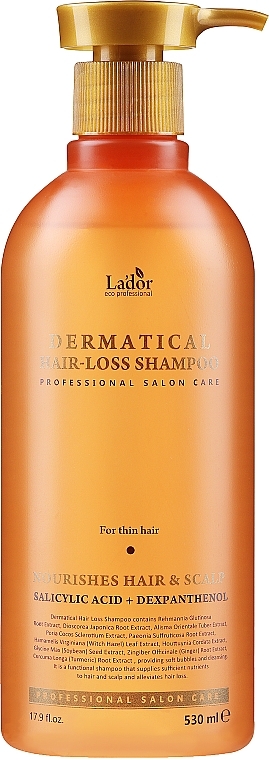 Strengthening Shampoo for Thin Hair - La'dor Dermatical Hair-Loss Shampoo For Thin Hair — photo N3