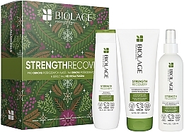 Fragrances, Perfumes, Cosmetics Set - Biolage Strength Recovery (shm/250ml + cond/200ml + spray/232ml)