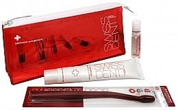 Fragrances, Perfumes, Cosmetics Set - Swissdent (toothbrush/1pc + spray/9ml + toothpaste/50ml + bag)