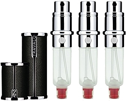 Perfumery Atomizer Set - Travalo Milano Black Set (atomiser/3x5ml + case) — photo N27