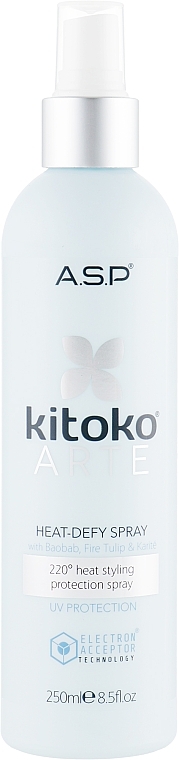 Heat Protection Hair Spray - Affinage Kitoko Arte Heat Defy Spray — photo N2