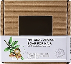 Fragrances, Perfumes, Cosmetics Argan Soap for Hair with Linseed Oil and Aloe Vera - E-Fiore Natural Argan Soap For Hair