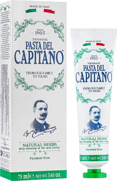 Toothpaste with Herbal Extracts - Pasta Del Capitano 1905 Natural Herbs Toothpaste — photo N2