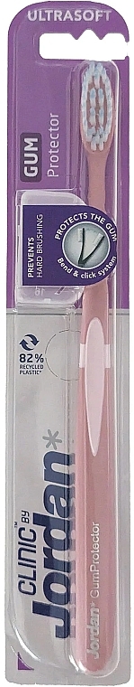 Toothbrush, soft, pink - Jordan Clinic Gum Protector Soft Toothbrush — photo N1