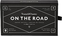 Fragrances, Perfumes, Cosmetics Set "On the Road" - Triumph & Disaster On the Road Travel Kit (sh/gel/30ml + f/cl/30ml + cr/30ml + sh/cr/30ml)