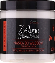 Fragrances, Perfumes, Cosmetics Repair Hair Mask with Mint, Apple & Cereals Extracts - Zielone Laboratorium