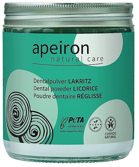 Licorice Dental Powder - Apeiron Dental Powder Licorice — photo N1