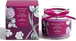 Fragrances, Perfumes, Cosmetics Scented Candle "Plum and Cherry Blossom" - Avon Home Fragrance Plum Blossom & Cherry