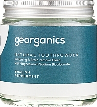 Natural Toothpowder - Georganics English Peppermint Natural Toothpowder — photo N5