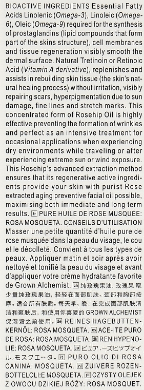 Concentrated Face Oil - Grown Alchemist Pure Rosenip Oil Mosqueta — photo N3