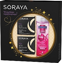 Fragrances, Perfumes, Cosmetics Set - Soraya Art and Diamonds 70+ (cr/face 50ml + cr/night50 ml + micel)