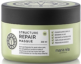 Fragrances, Perfumes, Cosmetics Dry & Damaged Hair Mask - Maria Nila Structure Repair Masque