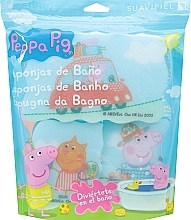 Fragrances, Perfumes, Cosmetics Bath Sponge Set "Peppa Pig" 3pcs, travel - Suavipiel Peppa Pig Bath Sponge