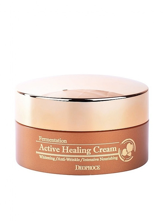 Nourishing Active Oxygen Bubble Face Cream - Deoproce Fermentation Active Healing Cream — photo N2