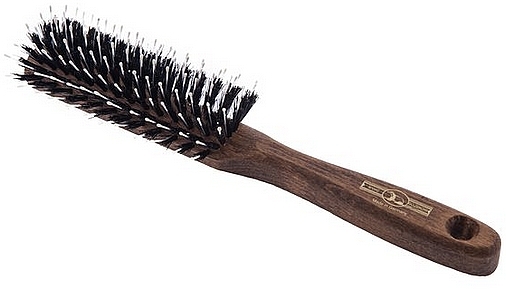 Semi-Circular Beech Curling Brush, 22cm - Golddachs — photo N1