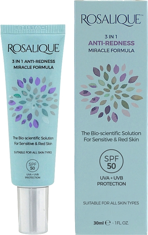 Anti-Redness Face Cream - Rosalique 3 in 1 Anti-Redness Miracle Formula — photo N1