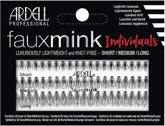 False Lashes - Ardell Faux Mink Individuals Combo Pack — photo N1