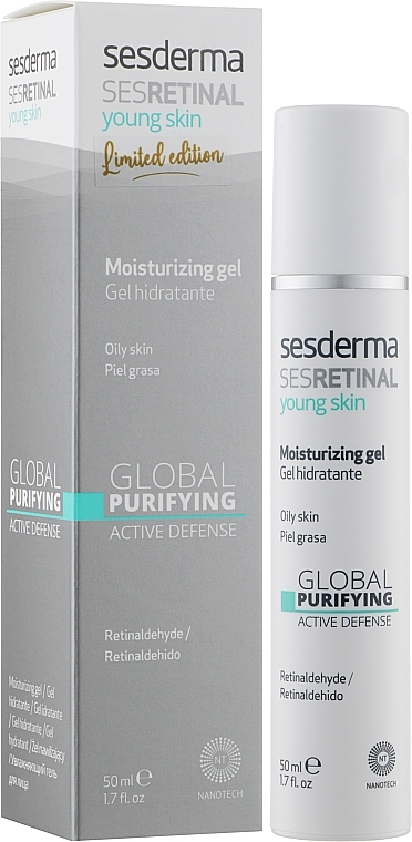 Gel for Oily Skin - SesDerma Laboratories Sesretinal Young Moisturizing Gel — photo N5