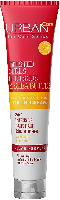 Hibiscus & Shea Butter Hair Oil-in-Cream - Urban Pure Twisted Curls Hibiscus & Shea Butter Oil In Cream — photo N1