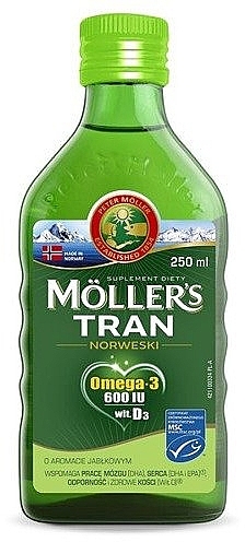 Food Supplement "Omega 3 + D3" with Apple Flavor - Mollers — photo N1